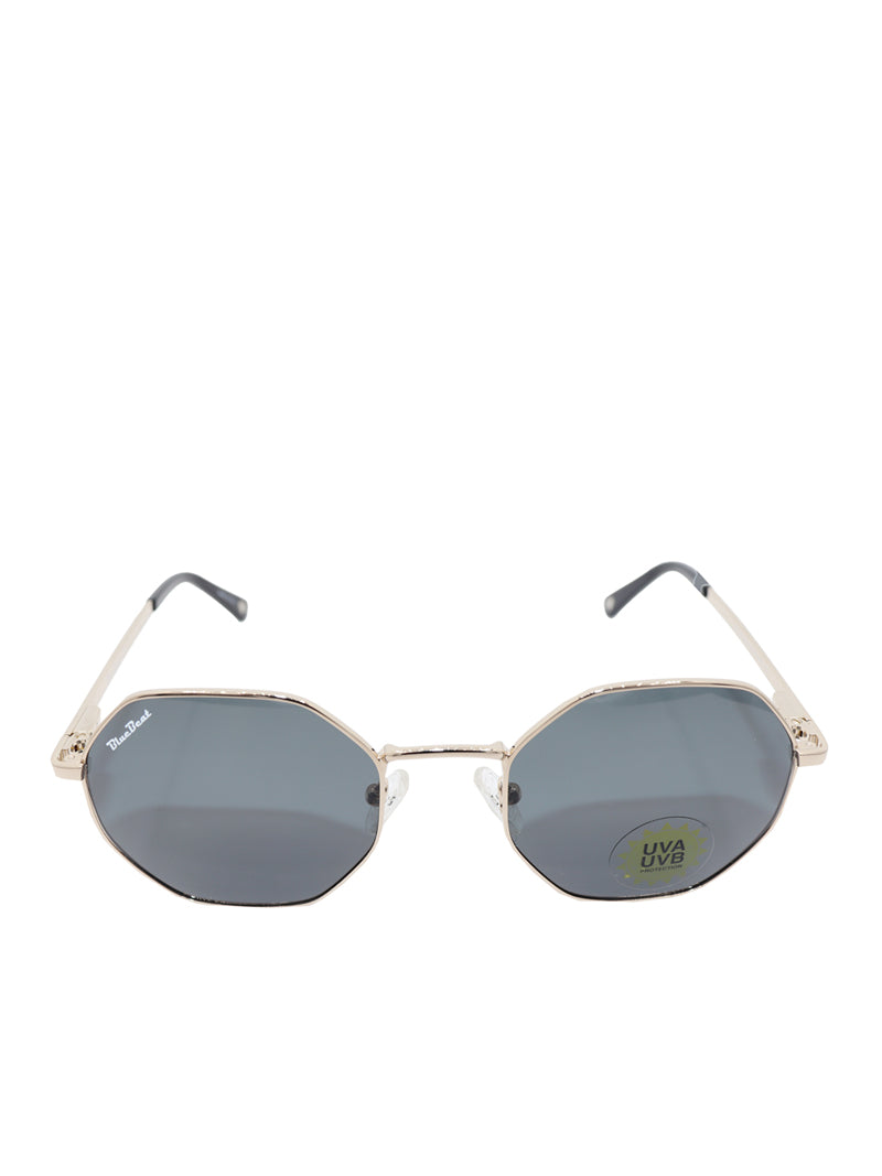 BlueBeat by Barakat Irregular Gold Sunglasses