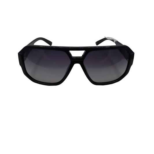 Blue Beat Black Aviator Acetate Full Rim Sunglasses