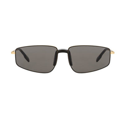 Kenzo Black Irregular Metal Full Rim Sunglasses KZ40015U-Y22