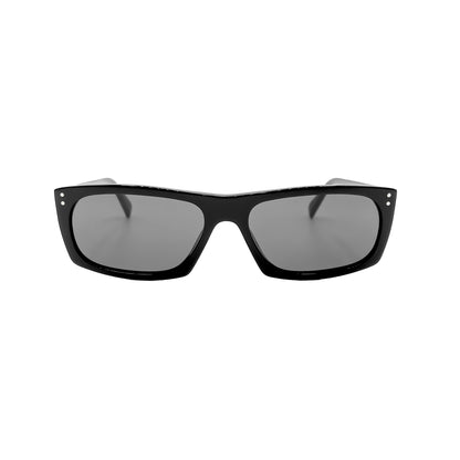 Celine Black Rectangle Acetate Full Rim Sunglasses CL40108I-Y22