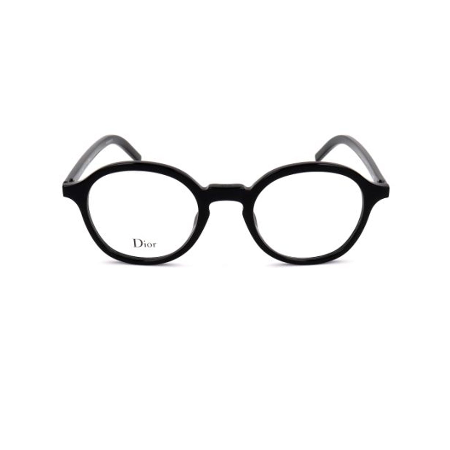 Dior Black Round Acetate Full Rim Eyeglasses BLKTIE234-Y22