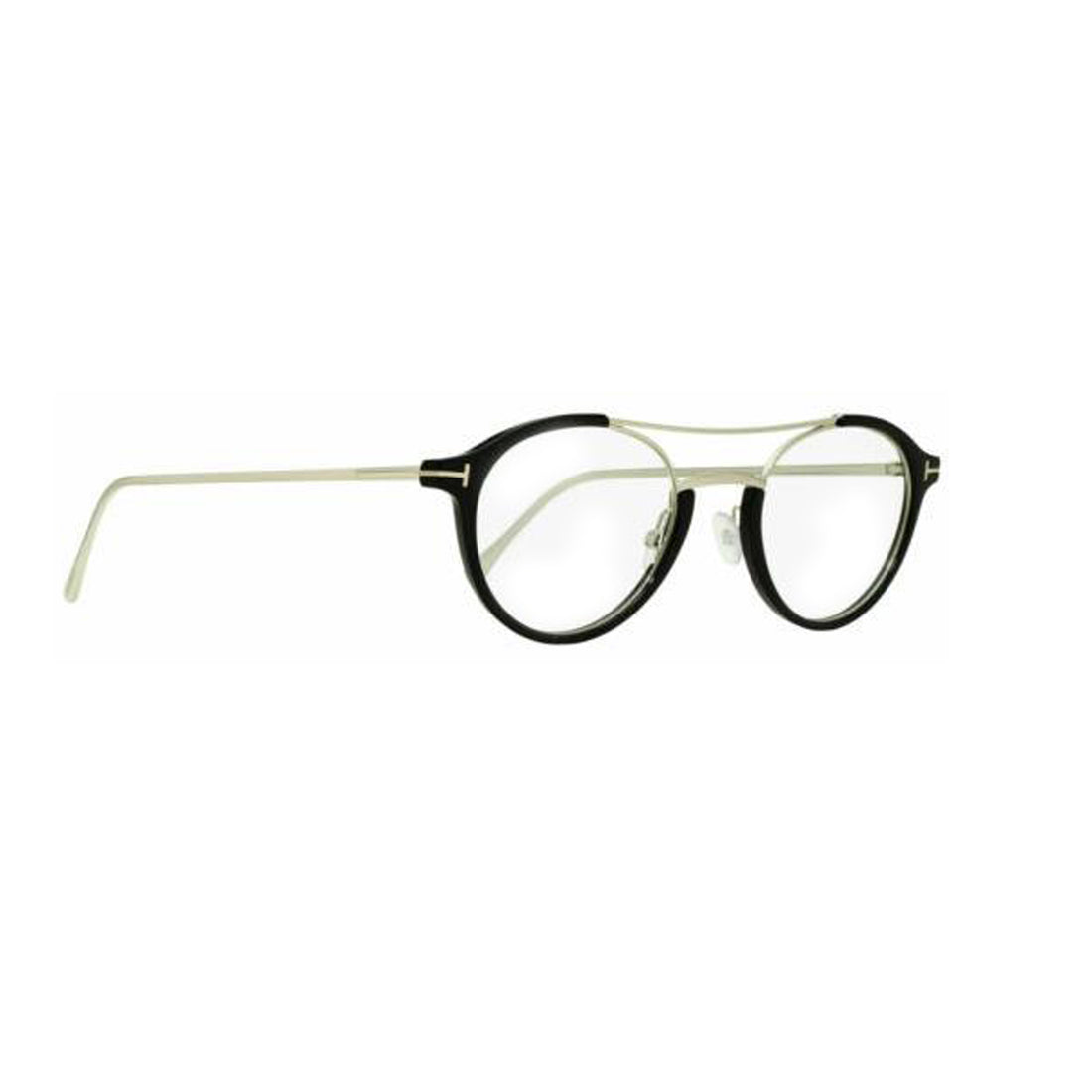 Tom Ford Silver Aviator Metal Full Rim Eyeglasses TF5515-Y22