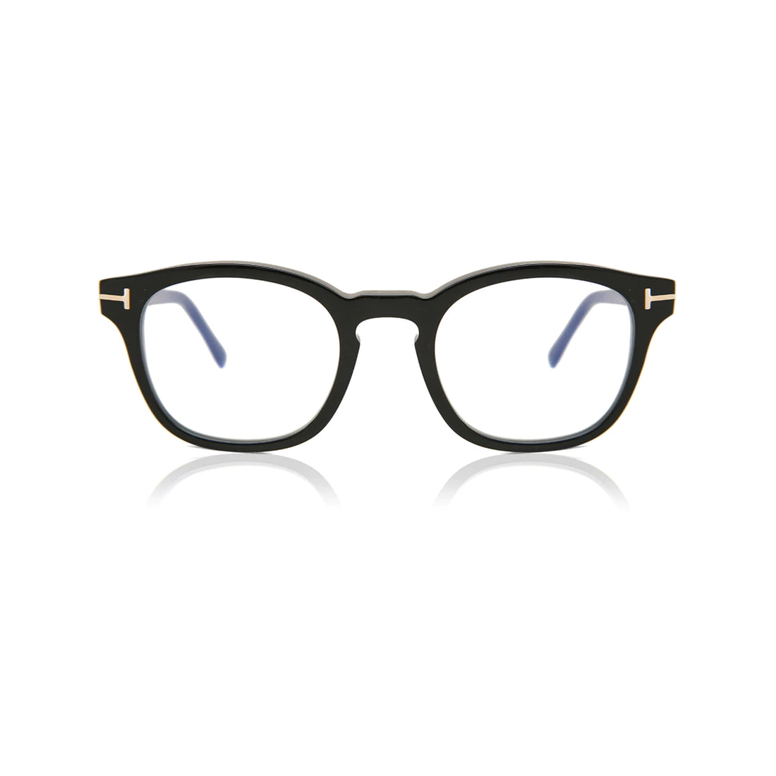 Tom Ford Black Round Acetate Full Rim Eyeglasses TF5532B-Y22