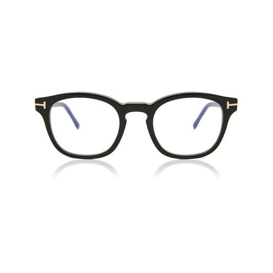 Tom Ford Black Round Acetate Full Rim Eyeglasses TF5532B-Y22