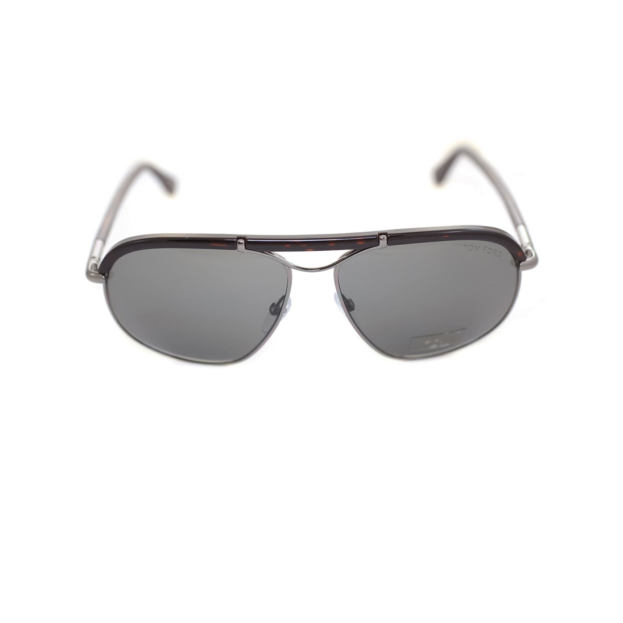 Tom Ford Gray Aviator Metal Full Rim Sunglasses TF234-Y22