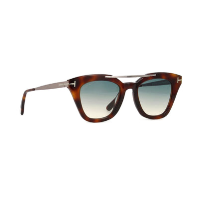 Tom Ford Brown Cat-Eye Acetate Full Rim Sunglasses TF575-Y22