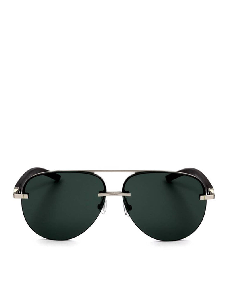 OX 2838 - Oval Shaped Half Rimmed Metal Sunglasses – Dynasol Eyewear