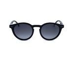 Carrera Unisex Round Black Acetate Full Rim Sunglasses