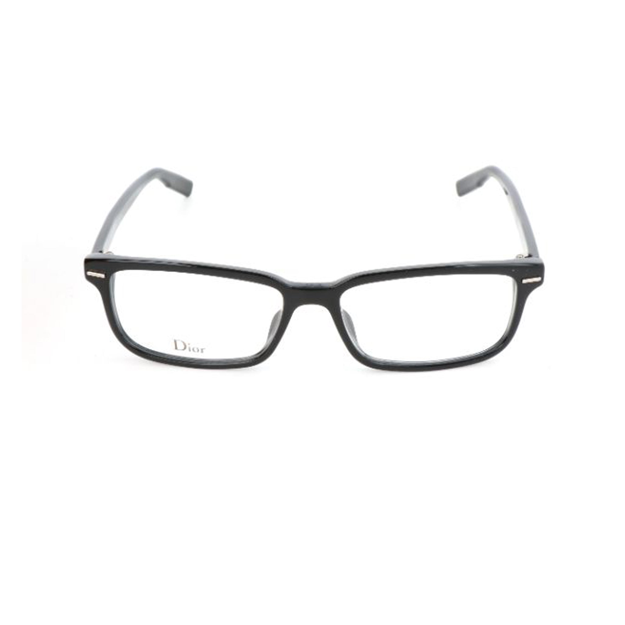 Dior Black Rectangle Acetate Full Rim Eyeglasses BLKTIE225-Y23