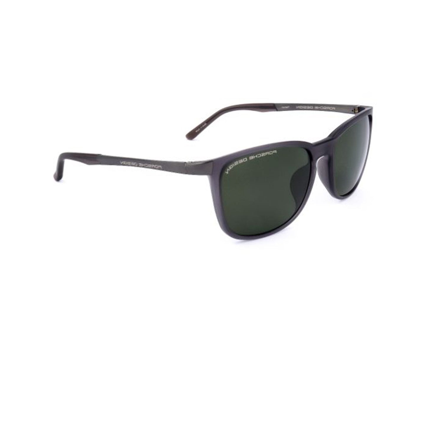 Porsche Design Grey Square Acetate Full Rim Sunglasses P8673-Y23