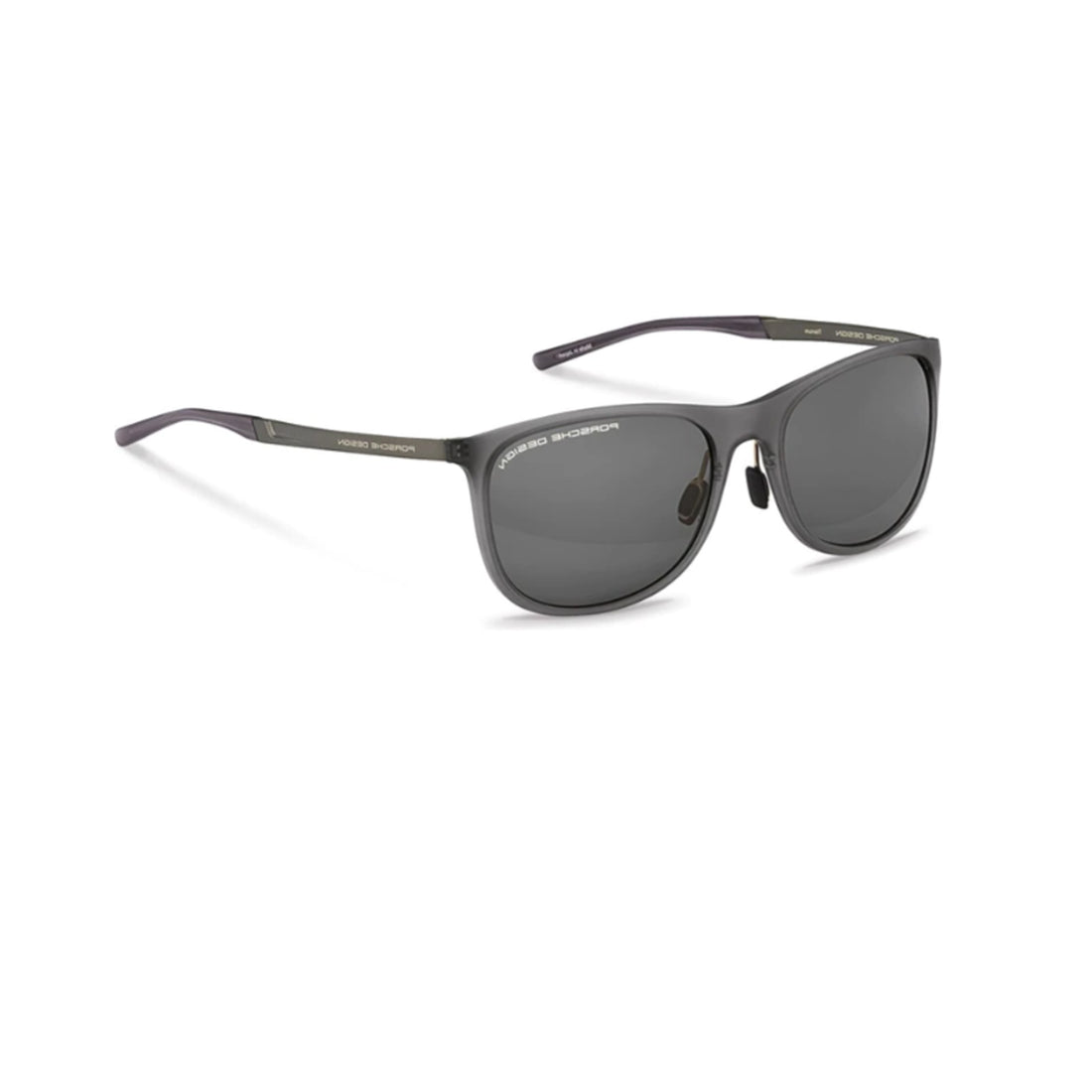 Porsche Design Gray Square Acetate Full Rim Sunglasses P8672-Y23