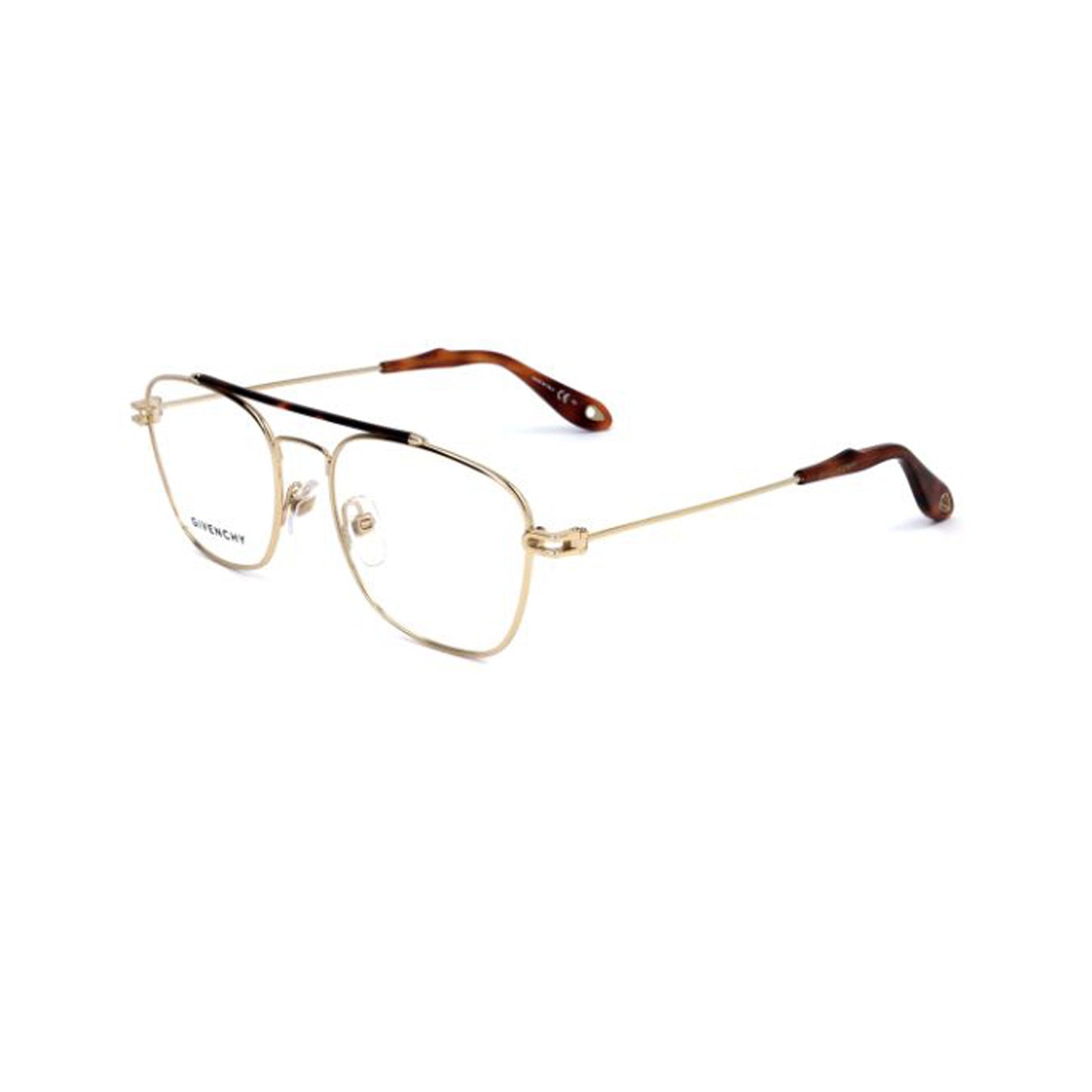 Givenchy Gold Aviator Metal Full Rim Eyeglasses GV0053-Y23