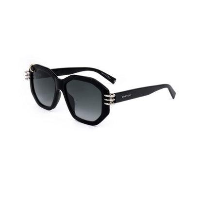 Givenchy Black Irregular Acetate Full Rim Sunglasses GV7175/G/S-Y23