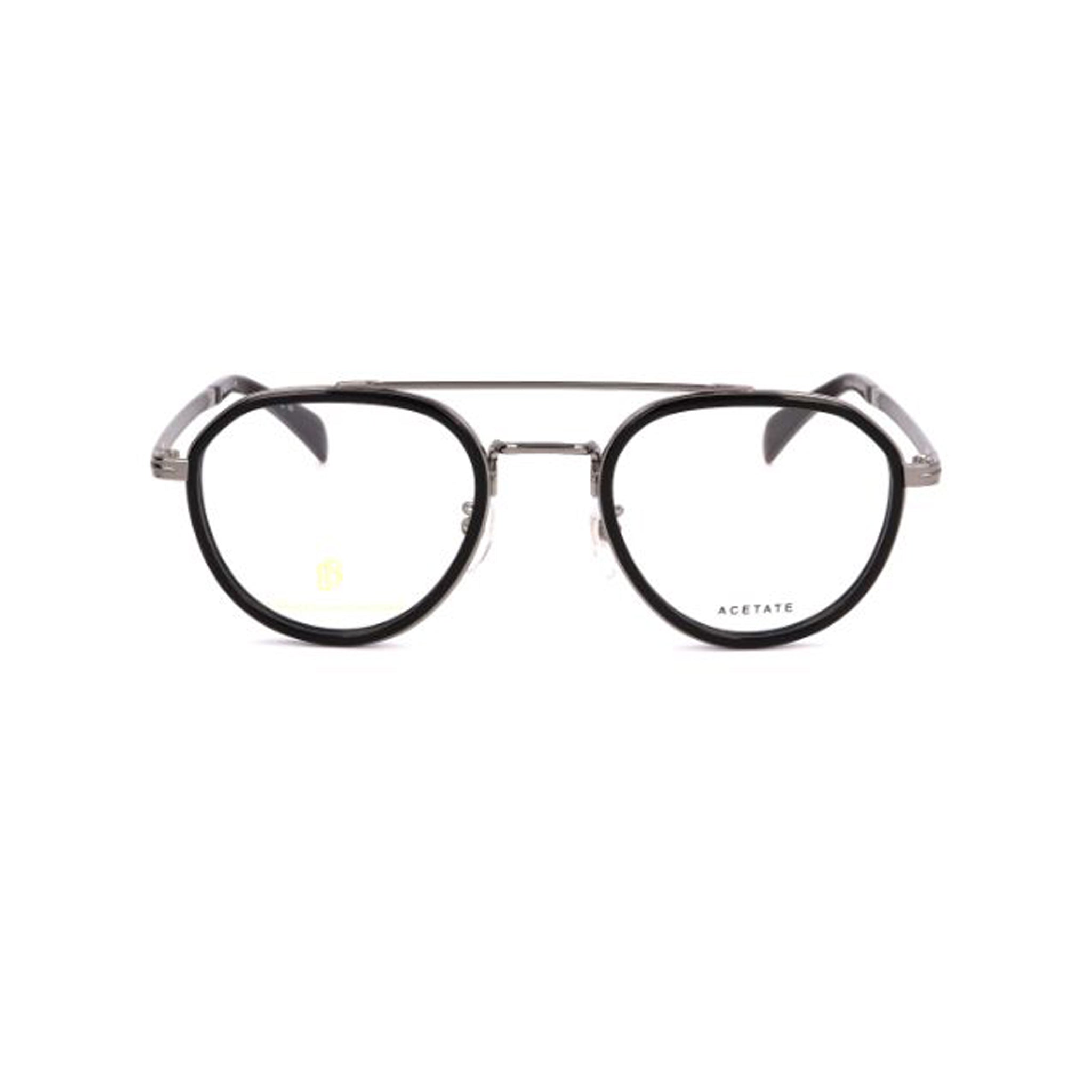 David Beckham Black Aviator Metal Eyeglasses DB7026-Y23 – Barakat Optical