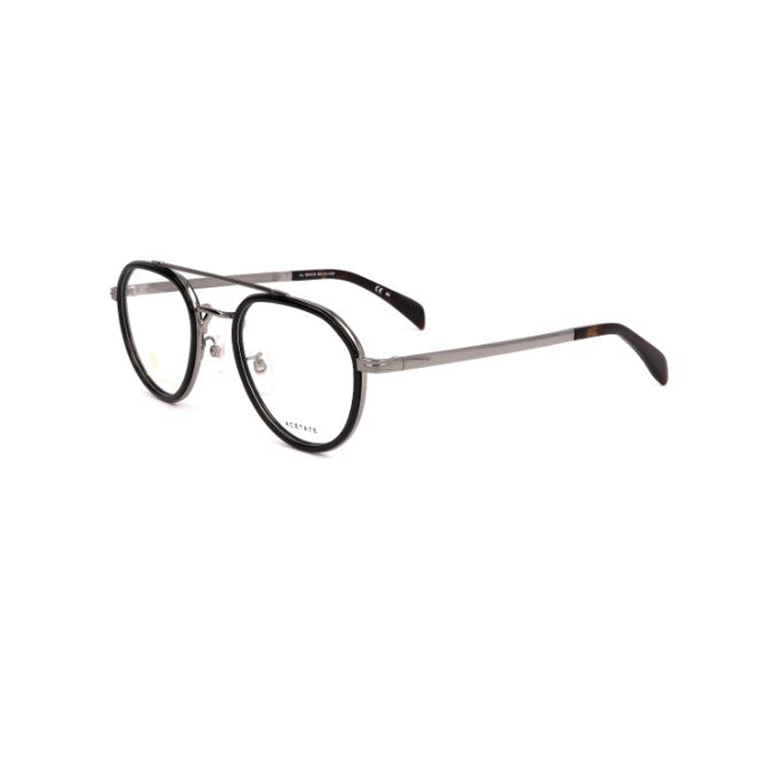 David Beckham Black Aviator Metal Eyeglasses DB7026-Y23