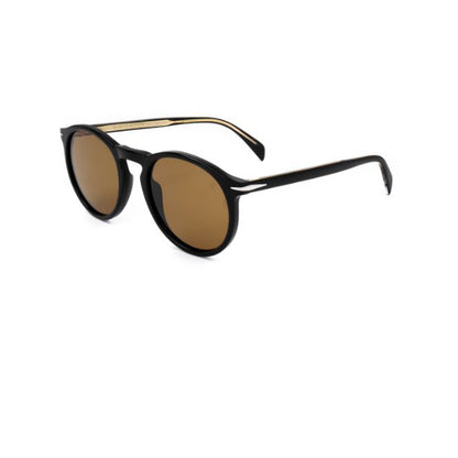 David Beckham Black Aviator Acetate Sunglasses DB1009/S-Y23