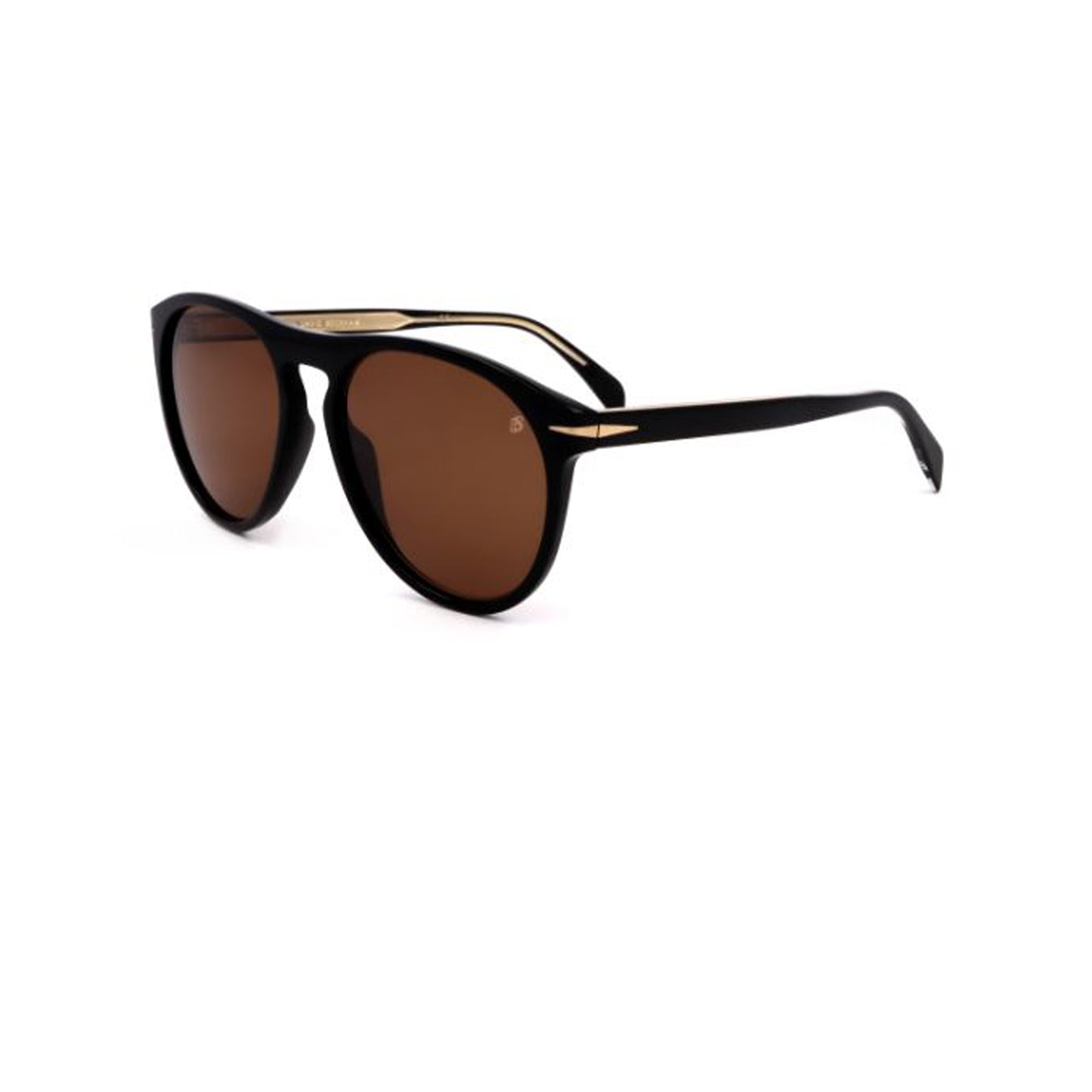 David Beckham Black Aviator Acetate Sunglasses DB1008/S-Y23