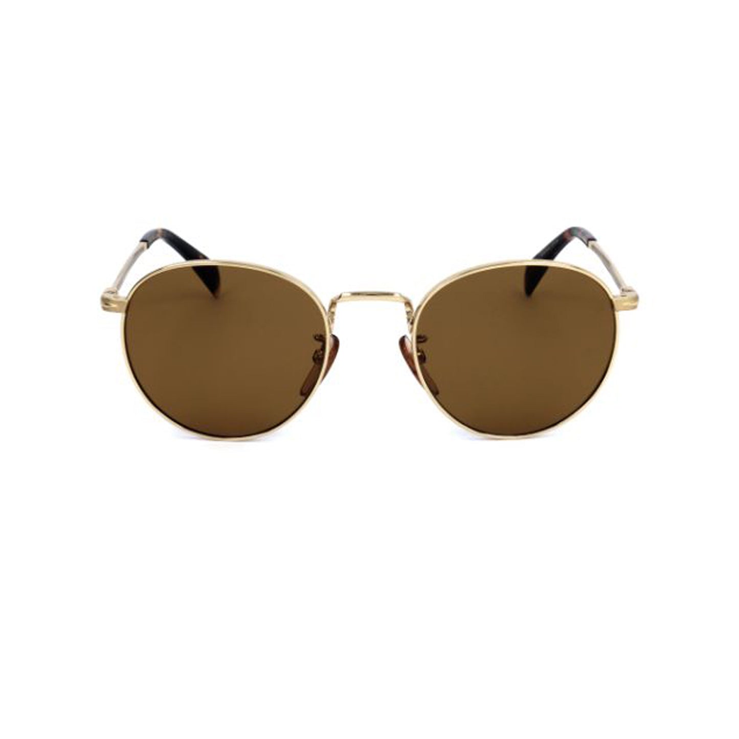 David Beckham Gold Round Metal Sunglasses DB1005/S-Y23