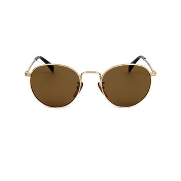 David Beckham Gold Round Metal Sunglasses DB1005/S-Y23