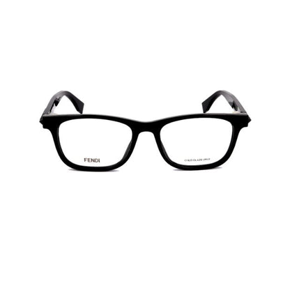 Fendi Black Square Acetate Full Rim Eyeglasses FFM0037-Y23