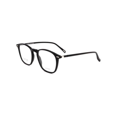 Safilo Rivetto Black Square Acetate Full Rim Eyeglasses