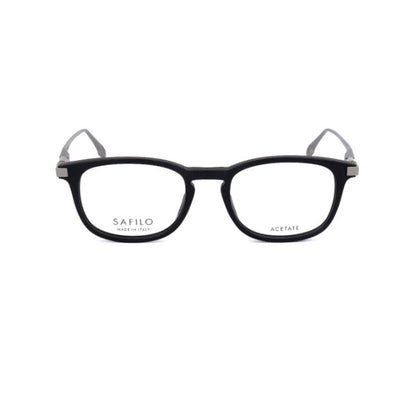 Safilo Calibro Grey Square Acetate Full Rim Eyeglasses