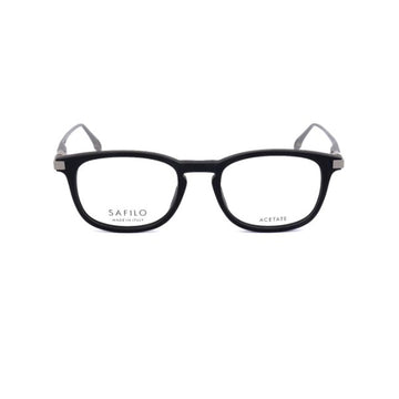 Safilo Calibro Grey Square Acetate Full Rim Eyeglasses