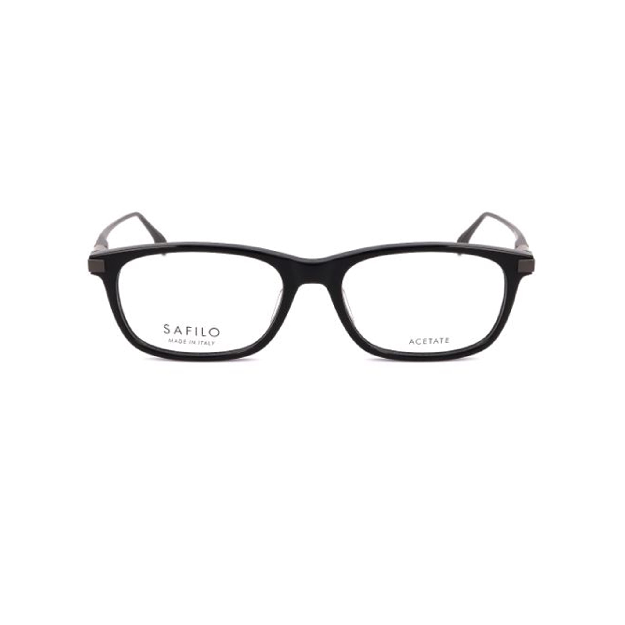 Safilo Calibro Gray Rectangle Acetate Full Rim Eyeglasses