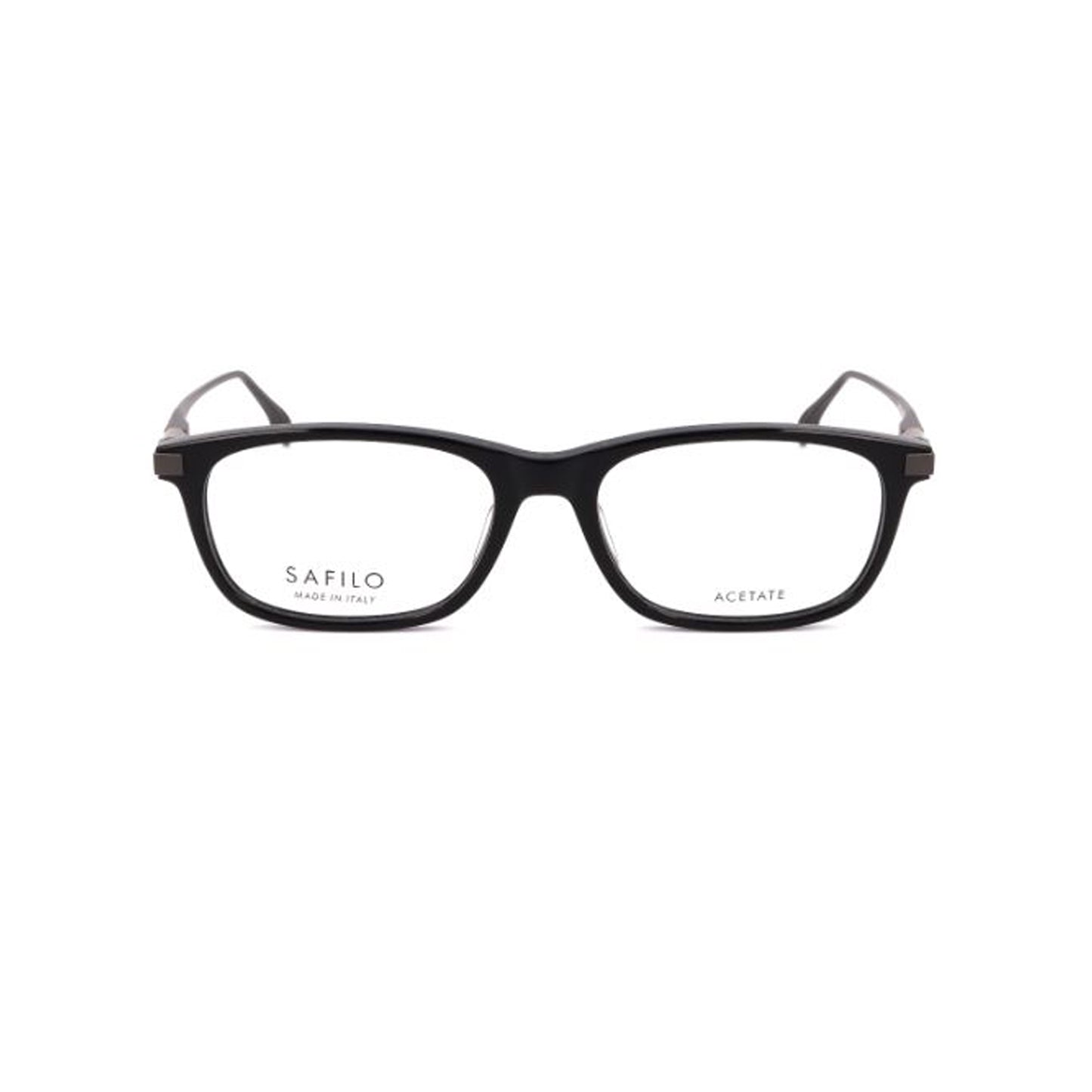 Safilo Calibro Grey Rectangle Acetate Full Rim Eyeglasses