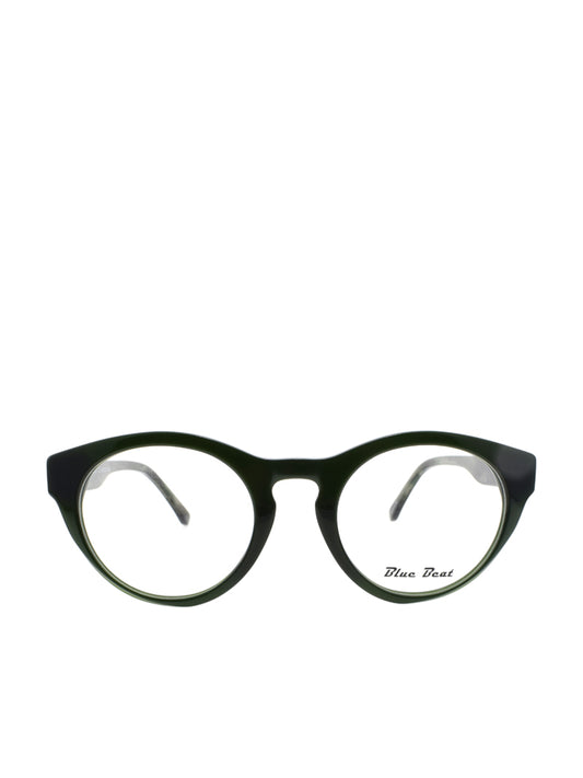 Blue Beat Square Green Eyeglasses