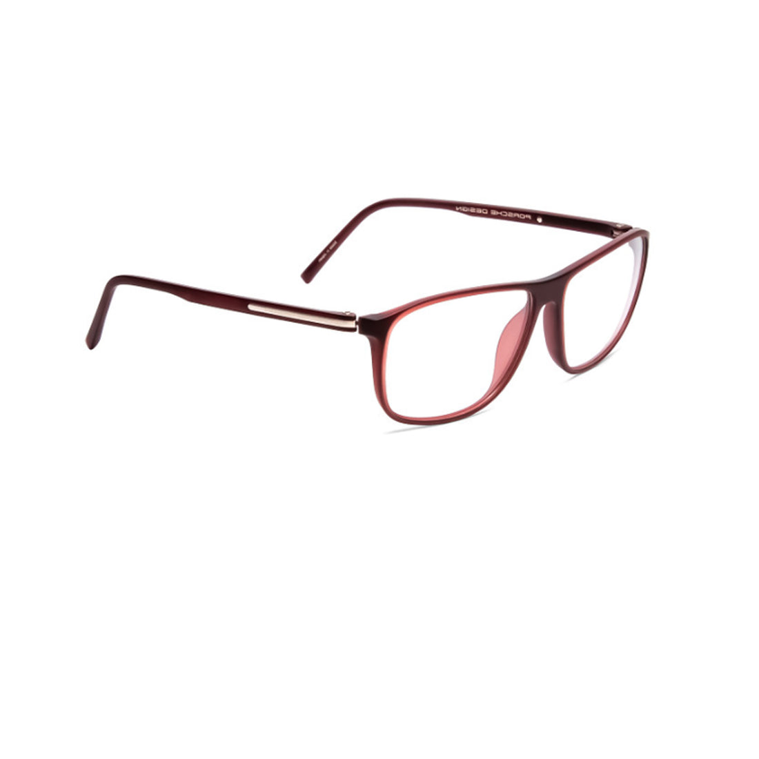 Porsche Design Brown Square Acetate Full Rim Eyeglasses P8278-Y23