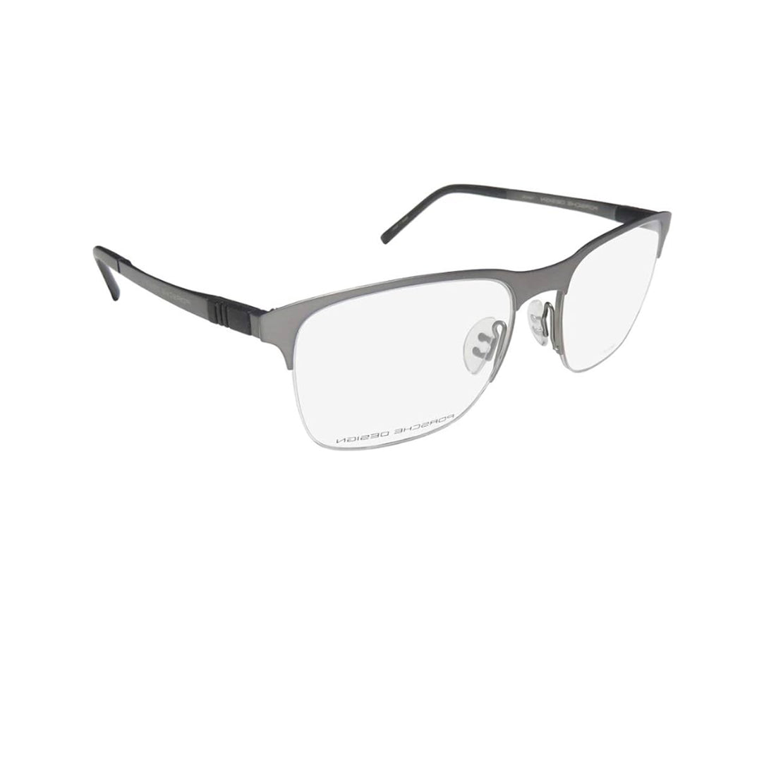 Porsche Design Silver Square Metal Half Rim Eyeglasses P8322-Y23