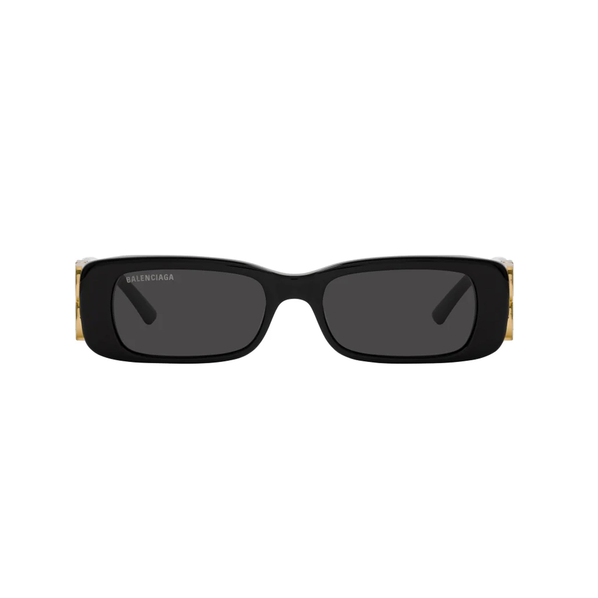 Balenciaga Rectangular Black Sunglasses 