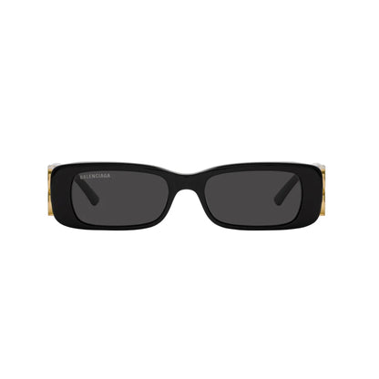Balenciaga Black Rectangle Acetate Full Rim Sunglasses BB0096S-Y23