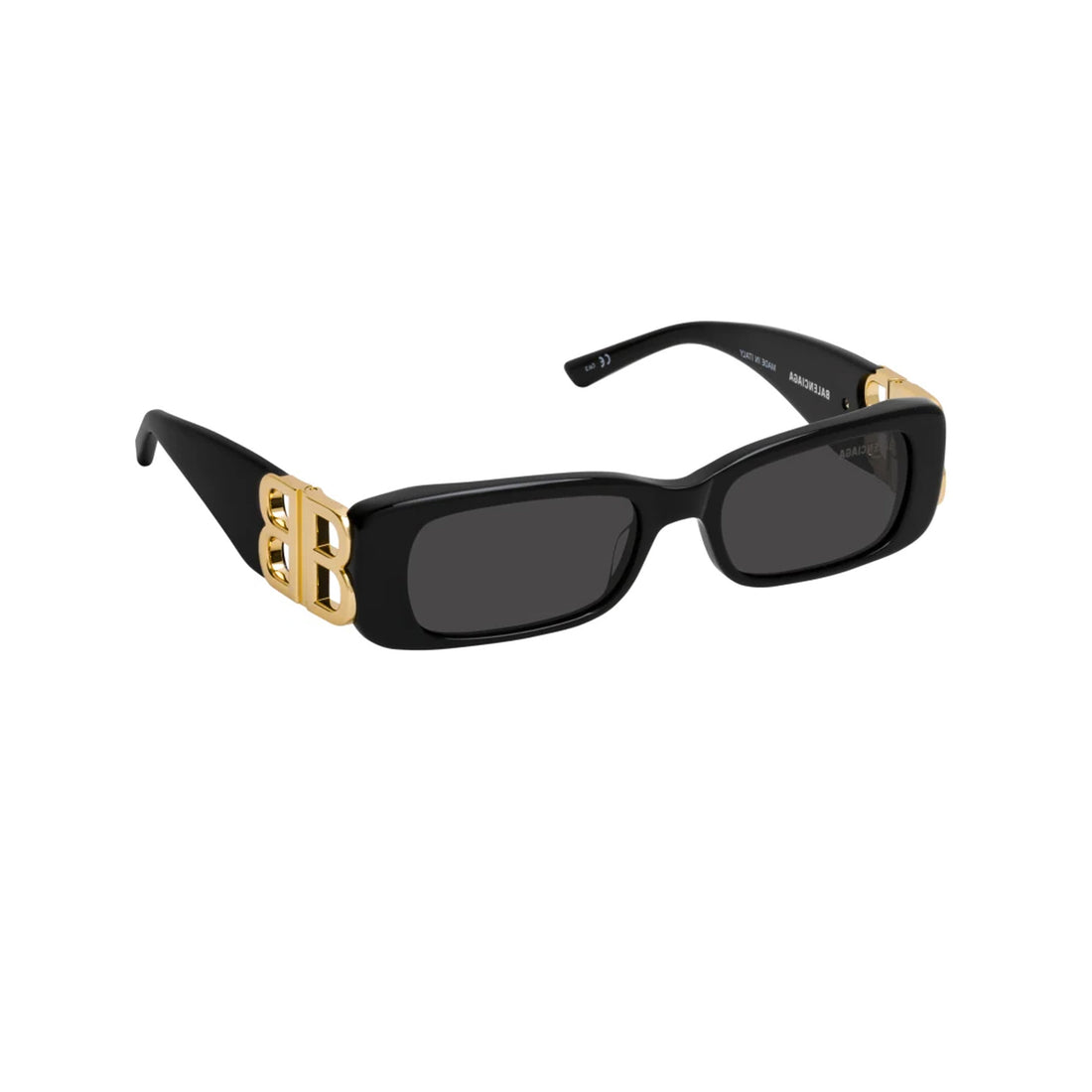 Balenciaga Rectangular Black Sunglasses