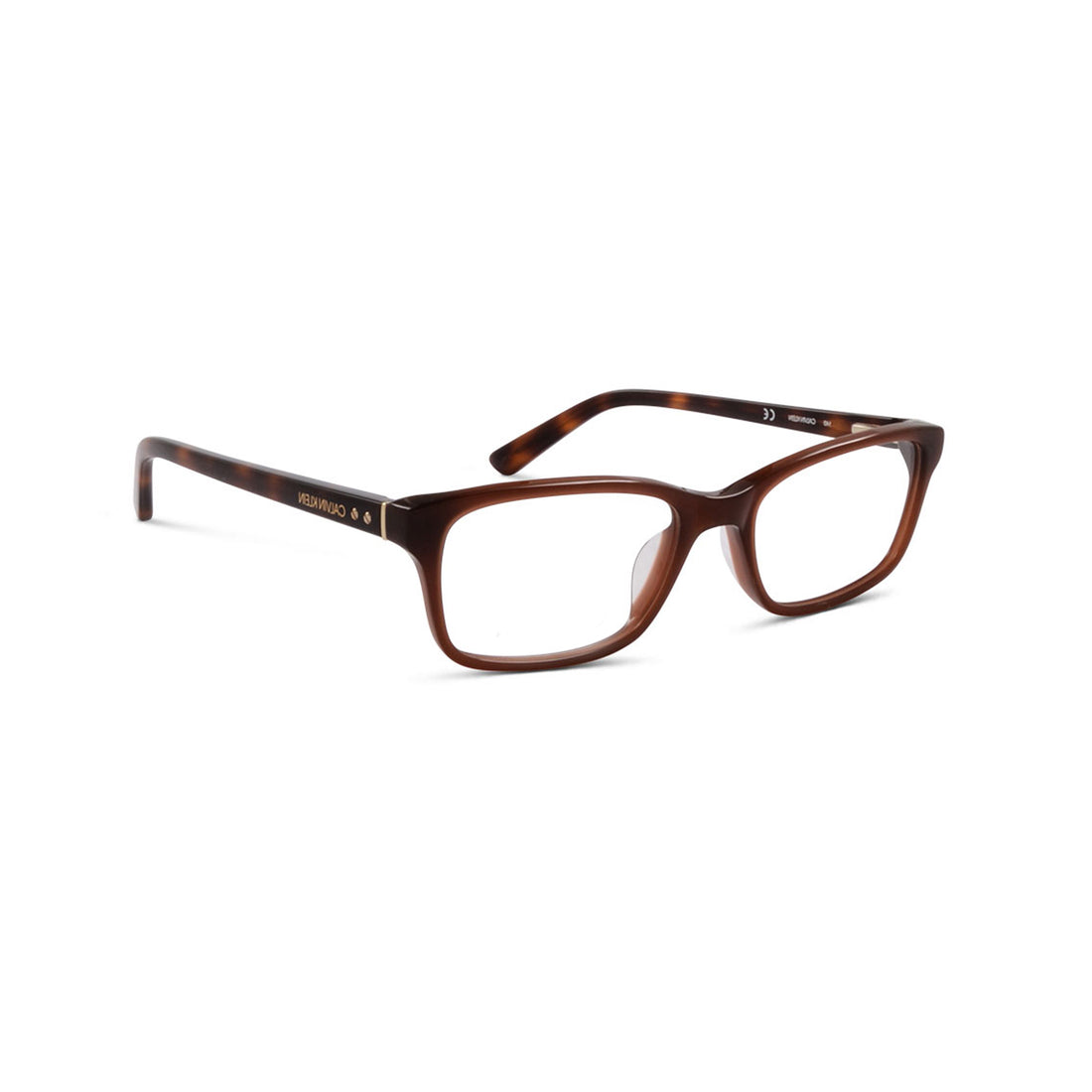 CalvinKlein Square Brown Eyeglasses