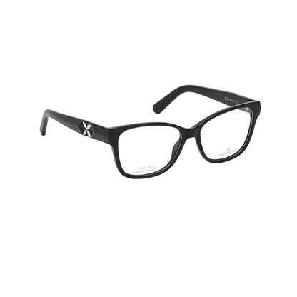 Swarovski Black Cat-Eye Acetate Full Rim Eyeglasses SK5282-Y23