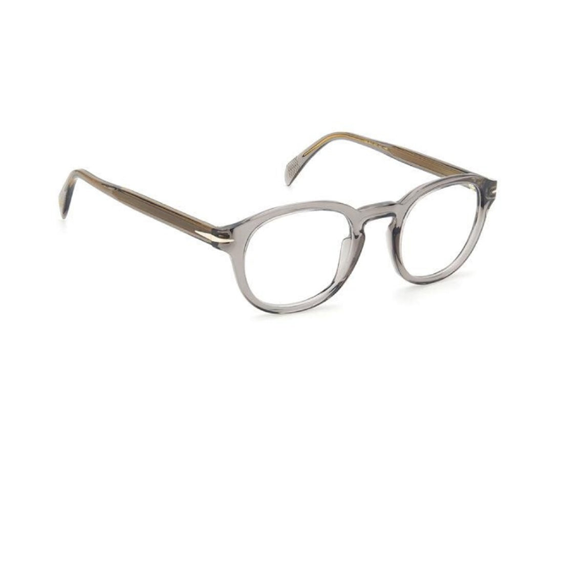 David Beckham Gray Round Acetate Eyeglasses DB7017-Y23