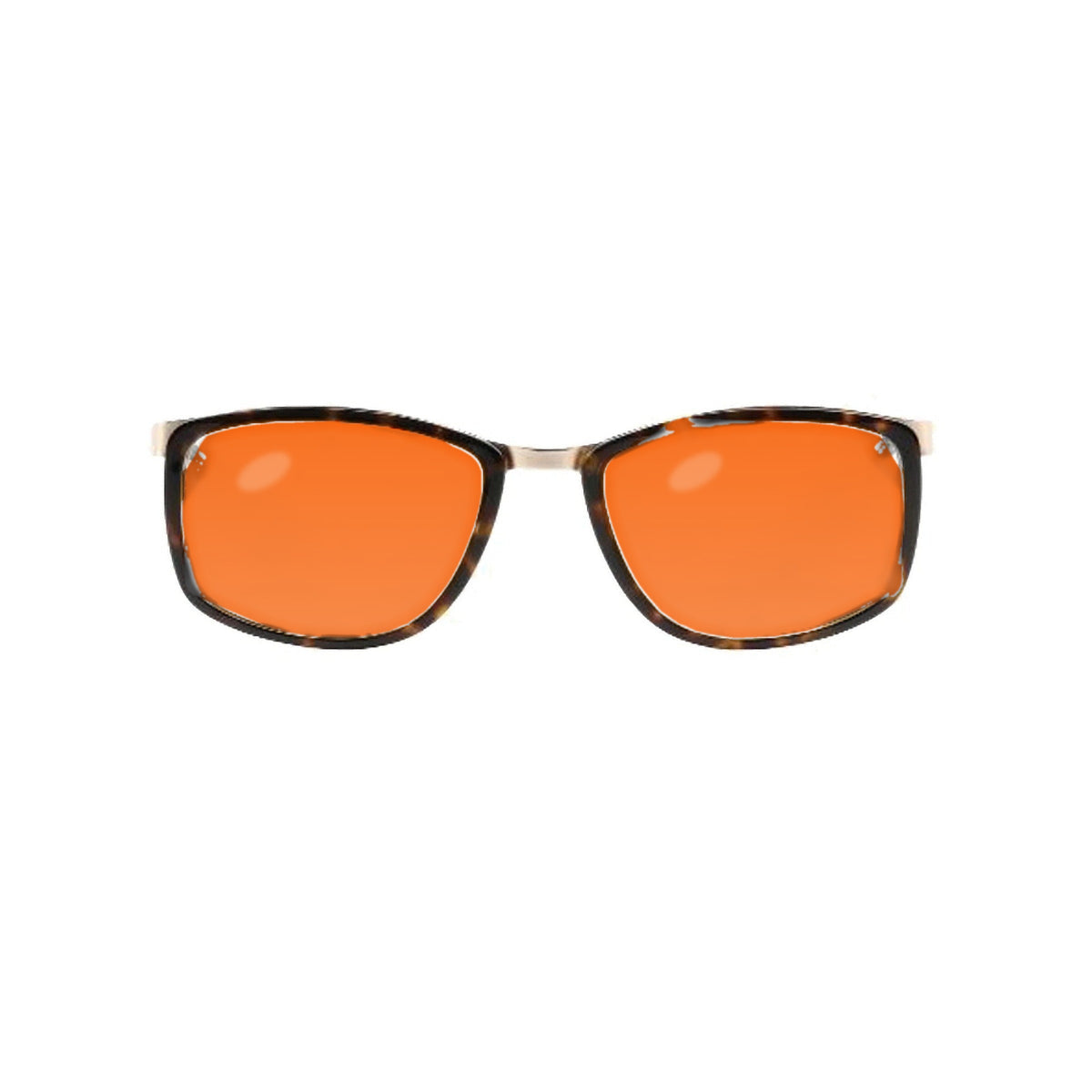 Rossi Club Brown Square Metal Full Rim Eyeglasses Gamer Edition